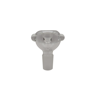 Bong Glaskopf Dickwandig | 18,8mm Schliff | Mit Rollstop | Transparent