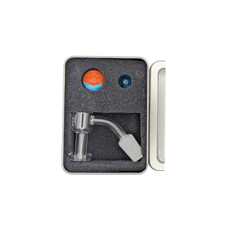 Black Leaf® Terp Slurper Banger Set | 45° Winkel | 18,8mm Schliff | Mit Perlen