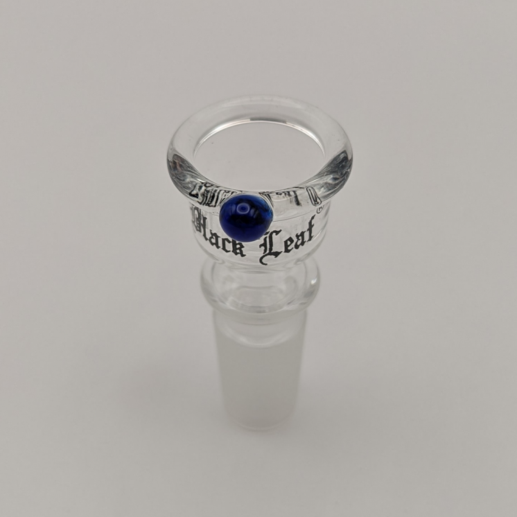 Bong Glaskopf von Black Leaf® | 14,5mm Schliff | Mit Roll-Stop | Transparent