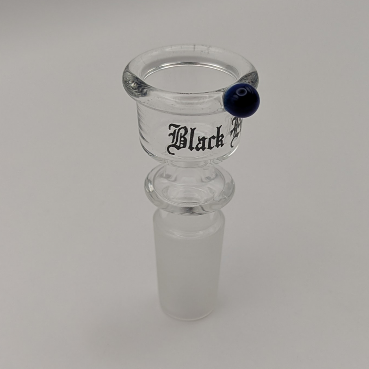 Bong Glaskopf von Black Leaf® | 14,5mm Schliff | Mit Roll-Stop | Transparent